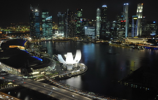 新加坡河夜景 新加坡河夜景