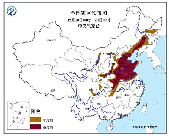142万平方公里国土遭霾伏 今夜起加重